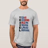 Graues basisches T-Shirt TRAVEL (Vorderseite)