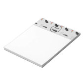 Graues Begräbnismuster Notizblock (Rotiert)