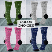 Graues, benutzerdefiniertes Muster Socken