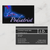 graues berufliches: Fußarzt Visitenkarte (Vorne/Hinten)