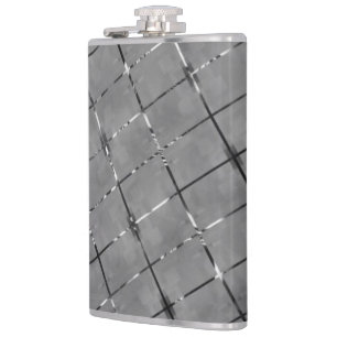 Graues Bild in Rechteck, Helligkeitsdraht untertei Flachmann