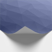 Graues Blaues Gefälle geometrisches Maschenmuster Geschenkpapier (Ecke)