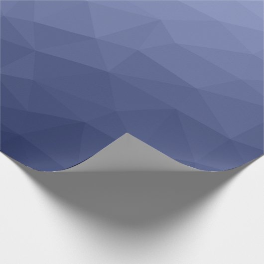 Graues Blaues Gefälle geometrisches Maschenmuster Geschenkpapier (Ecke)