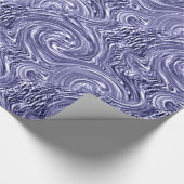 Graues blaues Schleifpapier Geschenkpapier (Ecke)