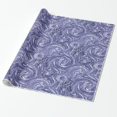 Graues blaues Schleifpapier Geschenkpapier (Ungerollt)