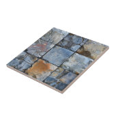 Graues blaues Stone Tile Muster Fliese (Seite)