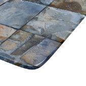 Graues blaues Stone Tile Muster Schneidebrett (Ecke)