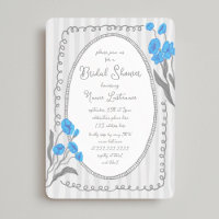 Graues blaues weißes Brautparty