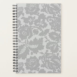 Graues Blumenmuster Eleganter Vintager Stil Planer
