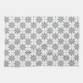 Graues Blumenmuster Handtuch (Horizontal)