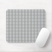 Graues Blumenmuster Mousepad (Mit Mouse)
