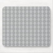 Graues Blumenmuster Mousepad (Vorne)