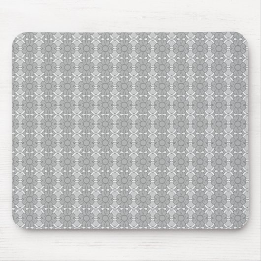Graues Blumenmuster Mousepad (Vorne)