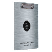 Graues Brushed Metal Klemmbrett (Rechts)