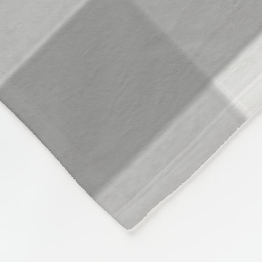 Graues Buffalo Kariertes Hühnchen Fleece Blanket (Ecke)