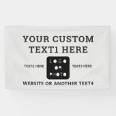 Graues Business Logo Foto Einfache Banner (Horizontal)