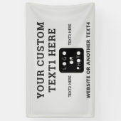 Graues Business Logo Foto Einfache Banner (Vertikal)