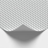 Graues Chevron-Geschenkpapier Geschenkpapier (Ecke)