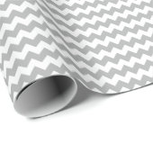 Graues Chevron-Geschenkpapier Geschenkpapier (Rolleneckpunkt)