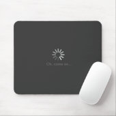 graues Computerladen-Symbol mousepad (Mit Mouse)