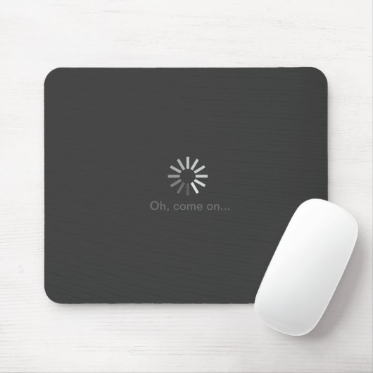 graues Computerladen-Symbol mousepad (Mit Mouse)