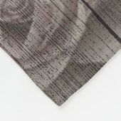 Graues Country-Design Fleecedecke (Ecke)