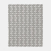 Graues Diamantmuster Fleecedecke (Vorderseite)