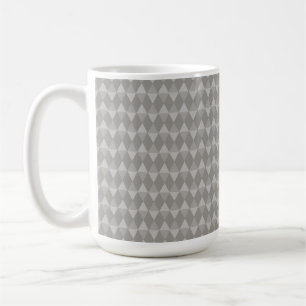 Graues Diamantmuster Kaffeetasse