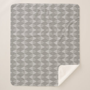 Graues Diamantmuster Sherpadecke