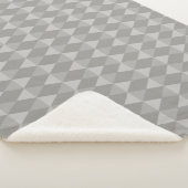 Graues Diamantmuster Sherpadecke (3/4)