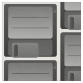 Graues Diskettenmuster Stoff (Nahaufnahme)