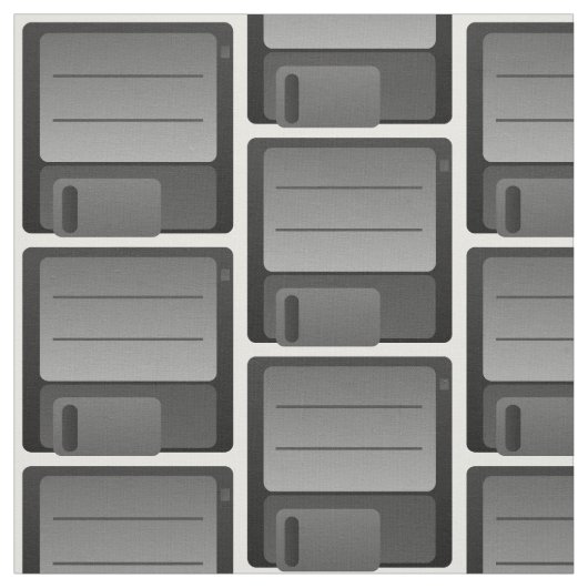 Graues Diskettenmuster Stoff (Muster)