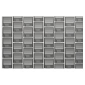 Graues Diskettenmuster Stoff (Fat Quarter (45,7 x 55,9 cm))