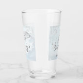 Graues Dolphin Personalisiert Glass Glas (Rechts)