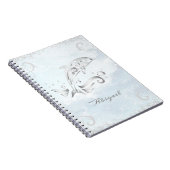 Graues Dolphin-Personalisiert-Notebook Notizblock (Rechte Seite)
