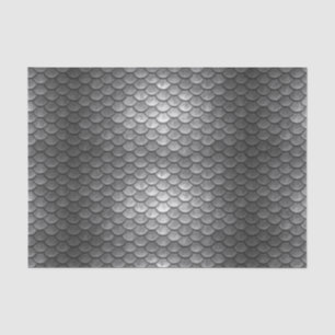 Graues Drache-Skala-Fantasie-Geschenk-Seidenpapier Seidenpapier