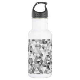 Graues Dreieckmuster Edelstahlflasche