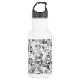Graues Dreieckmuster Edelstahlflasche