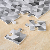 Graues Dreieckmuster Puzzle (Seite)
