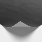 Graues dunkles Gefälle geometrisches Messprofil Geschenkpapier (Ecke)