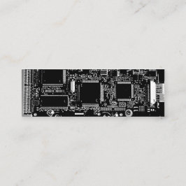 Graues dünnes umkreisen Sie b- u. w-2 Visitenkarte