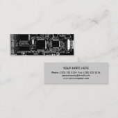 Graues dünnes umkreisen Sie b- u. w-2 Visitenkarte (Vorne/Hinten)