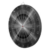 Graues Edelstahl-Metall Dartscheibe (Vorderseite rechts)