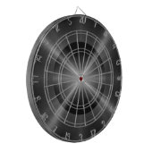 Graues Edelstahl-Metall Dartscheibe (Vorderseite Links)