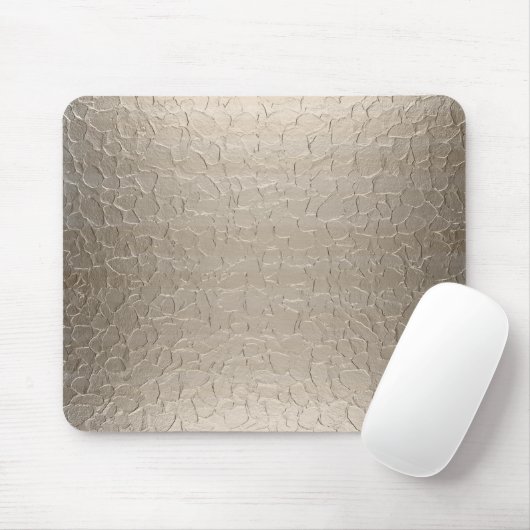 Graues Edelstahl-Metall Mousepad (Mit Mouse)