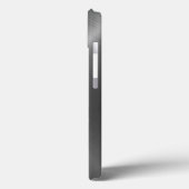 Graues Edelstahlmetall Case-Mate iPhone Hülle (Rückseite / Links)