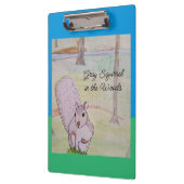 Graues Eichhörnchen im Wald Klemmbrett (Links)