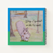 Graues Eichhörnchen im Wald Notizblock (Rückseite)