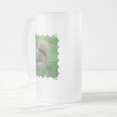 Graues Eichhörnchen-mattierte Bier-Tasse Mattglas Bierglas (Vorderseite Links)