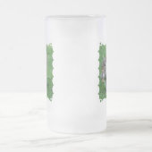 Graues Eichhörnchen-mattierte Bier-Tasse Mattglas Bierglas (Mittel)